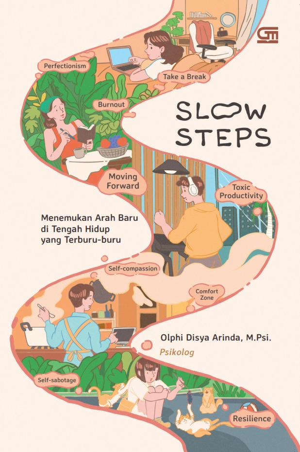 Buku Slow Steps karya Psikolog Olphi Disya Arinda